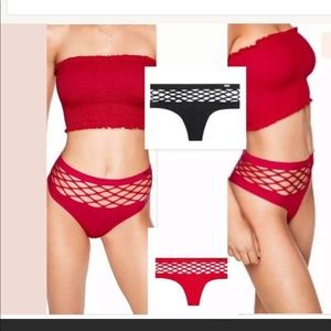 Victoria Secret Pink Fishnet High Waist Panty